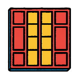 responsive-layout-grid stylized as comic