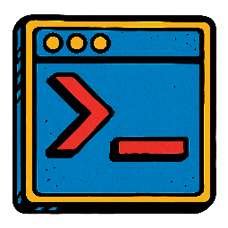 terminal-icon stylized as comic