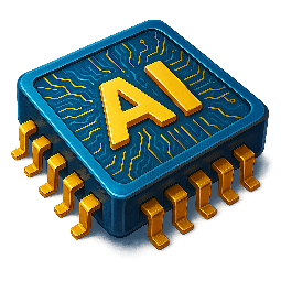 ai-chip stylized as digital