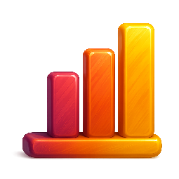 bar-chart-icon stylized as digital
