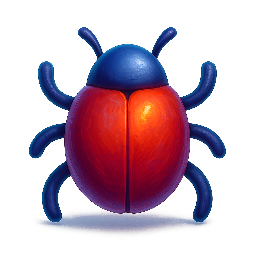 bug-icon stylized as digital
