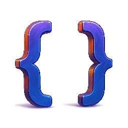 css-brackets stylized as digital