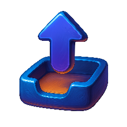 file-upload-icon stylized as digital