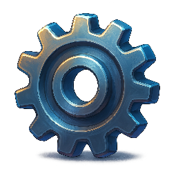 gear stylized as digital