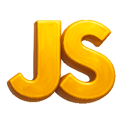 js-logo-silhouette stylized as digital