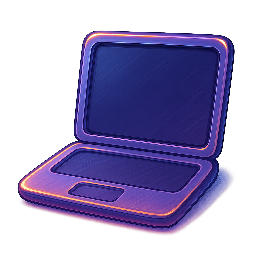 laptop-outline stylized as digital