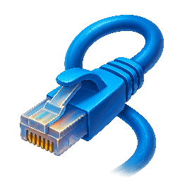 network-cable stylized as digital
