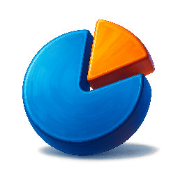 pie-chart-icon stylized as digital