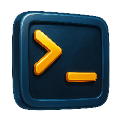 terminal-icon stylized as digital