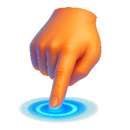 touchscreen-hand stylized as digital