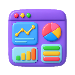 dashboard-mockup stylized as shiny