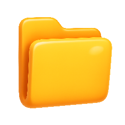 folder stylized as shiny