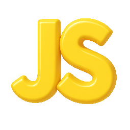 js-logo-silhouette stylized as shiny