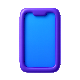 mobile-device-frame stylized as shiny