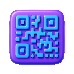 qr-code-block stylized as shiny
