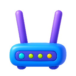router-icon stylized as shiny