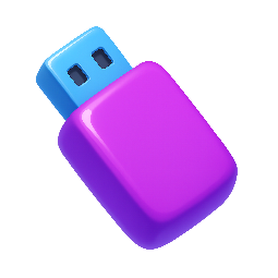 usb-drive stylized as shiny