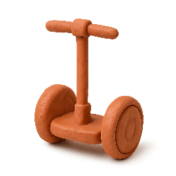 segway stylized as claymation