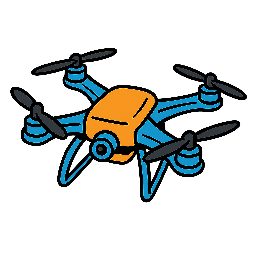 drone stylized as comic