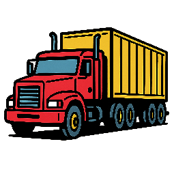 truck stylized as comic