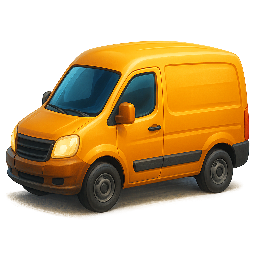 delivery-van stylized as digital