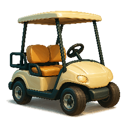golf-cart stylized as digital