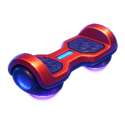 hoverboard stylized as digital