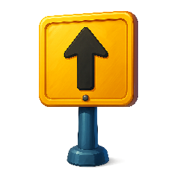 road-sign stylized as digital