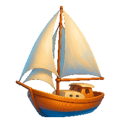 sailboat stylized as digital