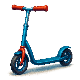 scooter stylized as digital