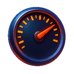 speedometer stylized as digital