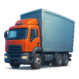 truck stylized as digital