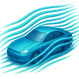 wind-tunnel-effect stylized as digital