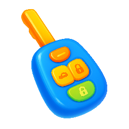 car-key stylized as shiny