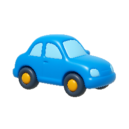 car stylized as shiny