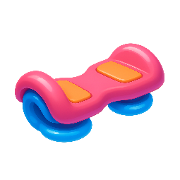 hoverboard stylized as shiny