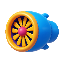 jet-engine stylized as shiny
