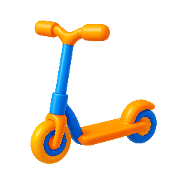 scooter stylized as shiny
