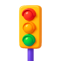 traffic-light stylized as shiny